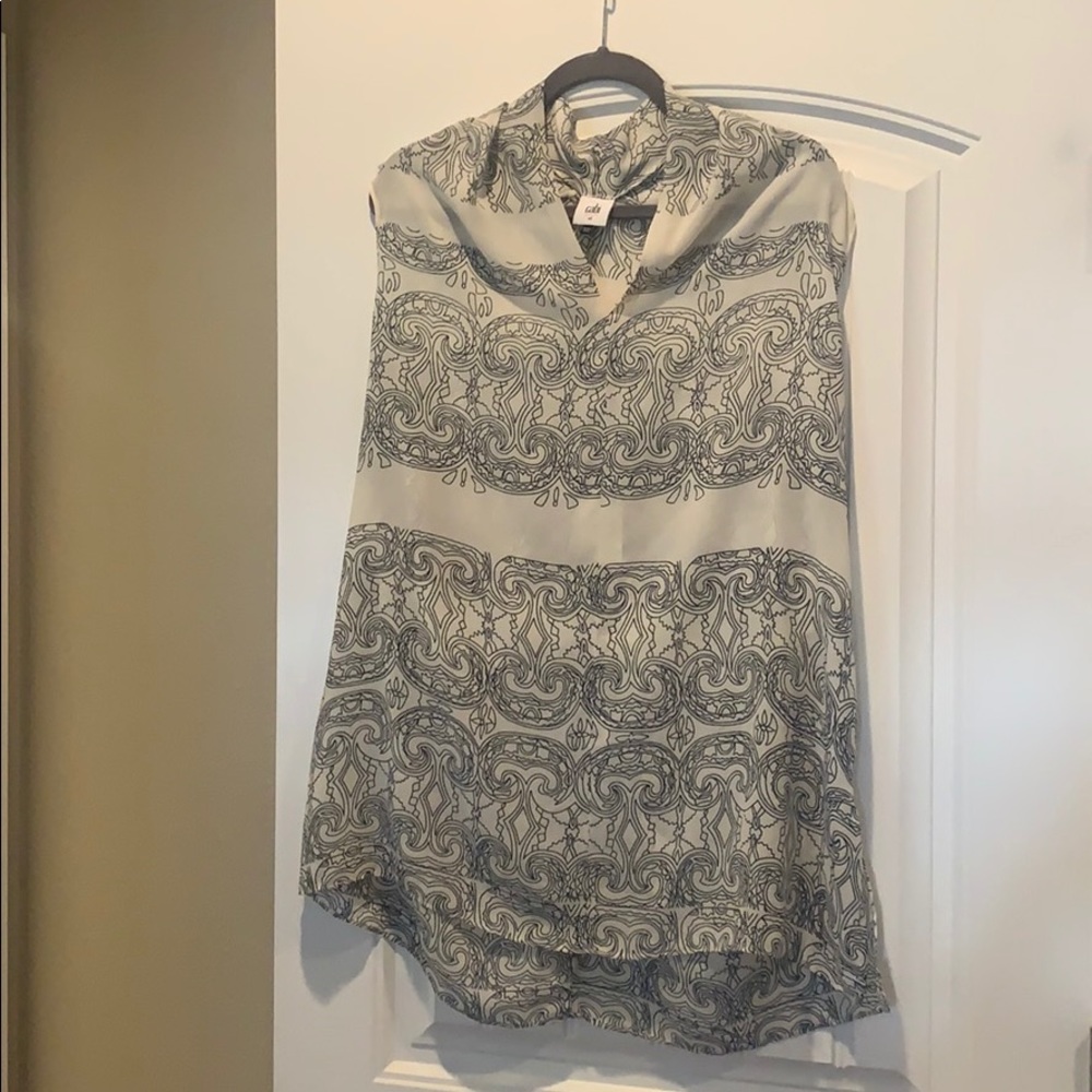 Vintage Sheer CAbi V-Neck Top